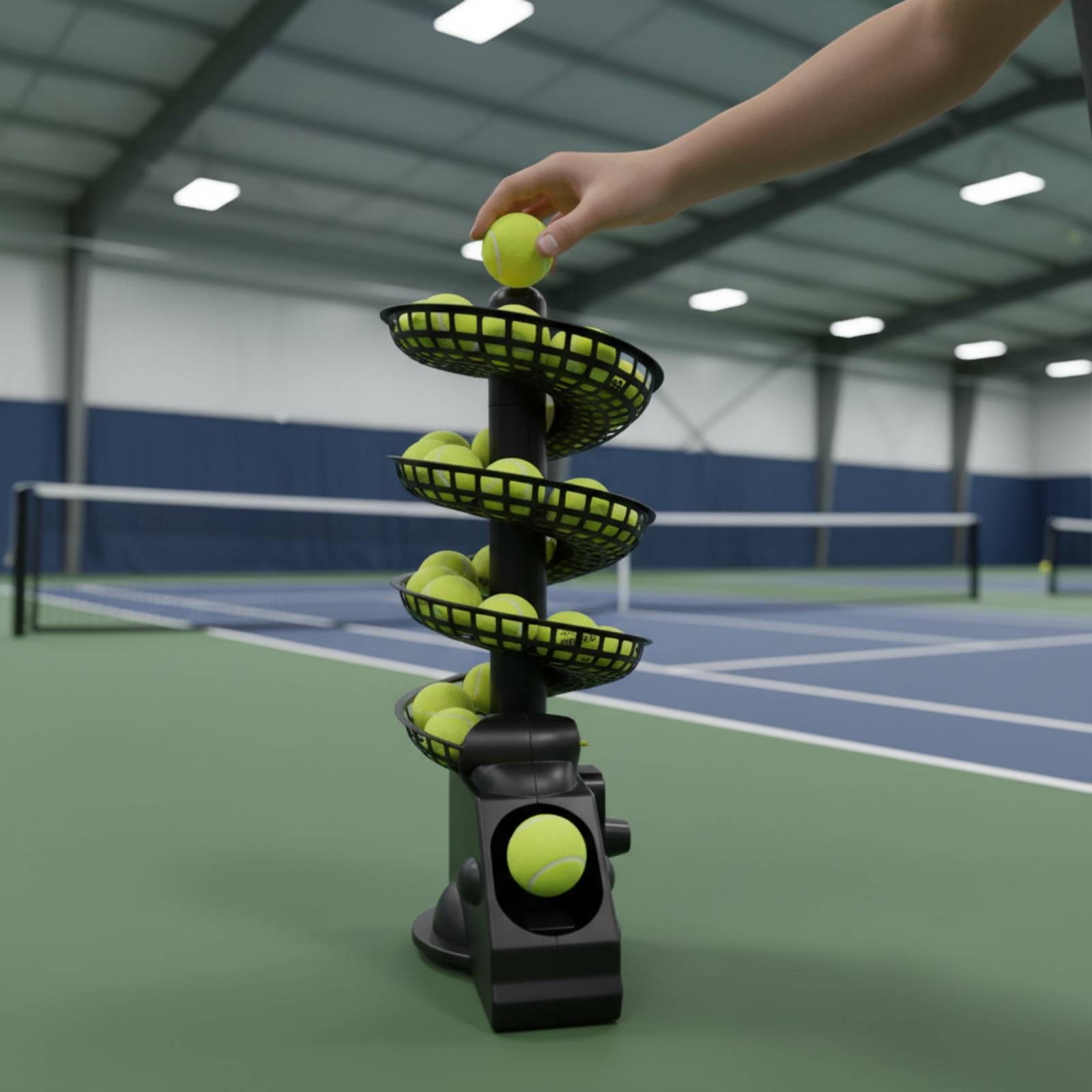 Portable Tennis Ball Machine M - огляд і ціна Sports Equipment Training