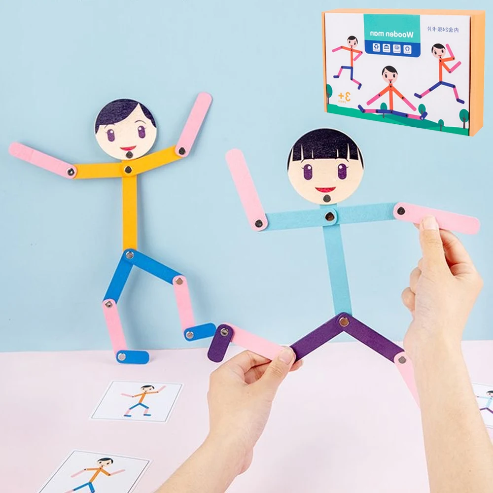 Sport Wooden Man Material DIY  - огляд і ціна Sports Equipment For Kindergarten